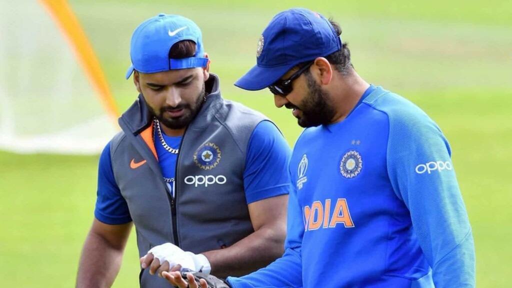 Rishabh Pant and Rohit Sharma