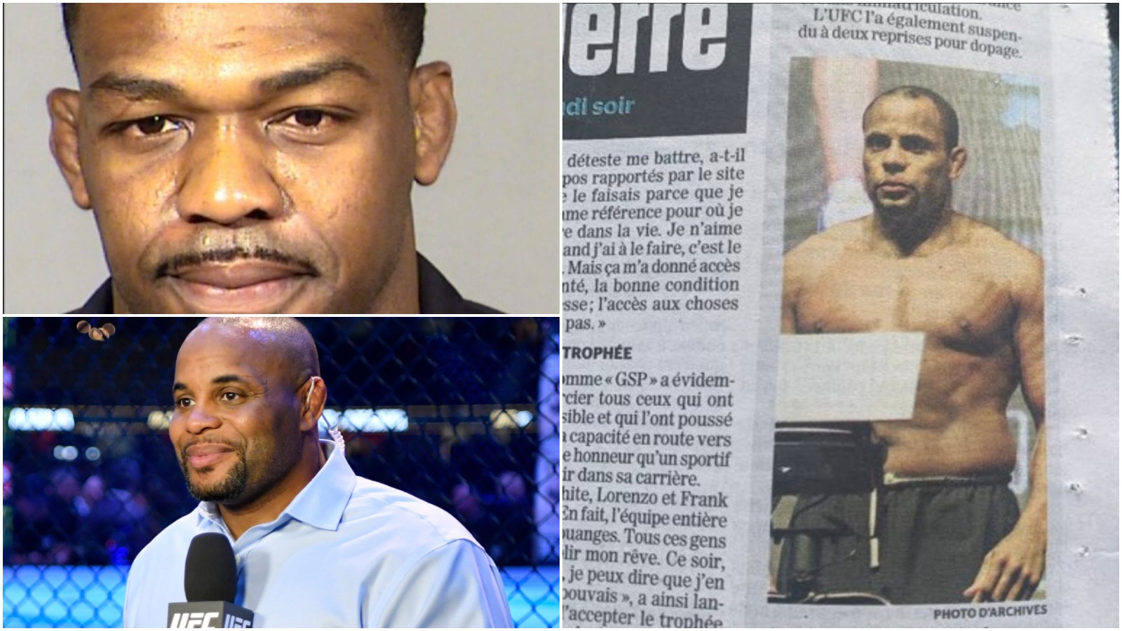 Hilarious! A Quebec newspaper uses Daniel Cormier’s picture for Jon Jones’ latest arrest