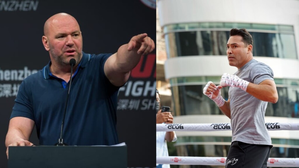 Dana White and Oscar De La Hoya