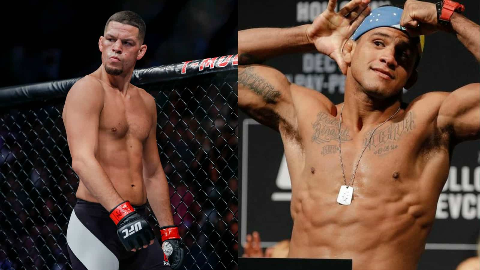 Nate Diaz called out for a match in “December” Gilbert Burns accepts!