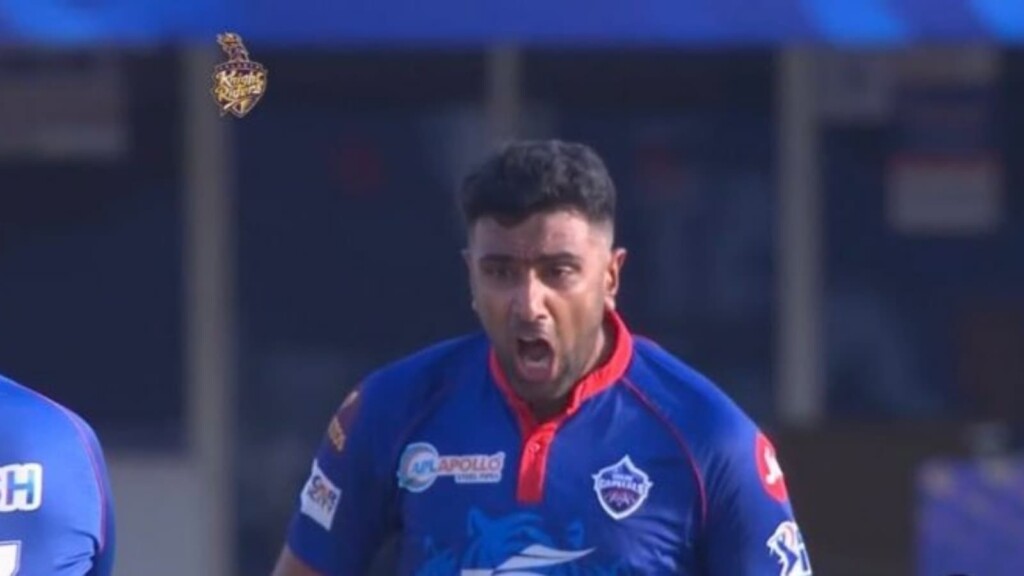 Ravi Ashwin's reaction to Eoin Morgan's dismissal