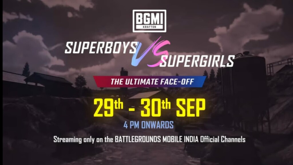 Krafton announces BGMI Superboys vs Supergirls: The Ultimate Face Off