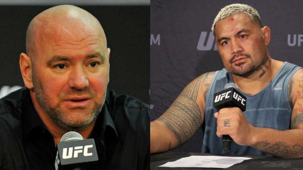 Mark Hunt and Dana White