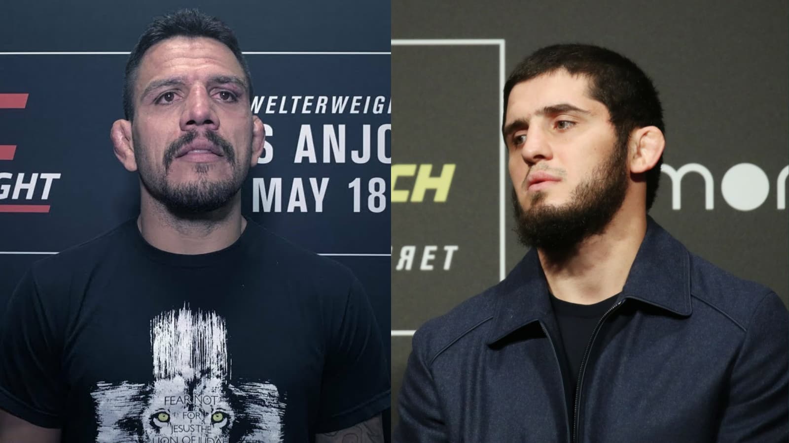 “Straight up, he’s a p**sy”- Rafael Dos Anjos slam Islam Makhachev for making lame excuses to avoid a fight against him