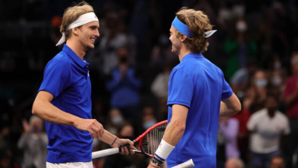 Alexander Zverev and Andrey Rublev