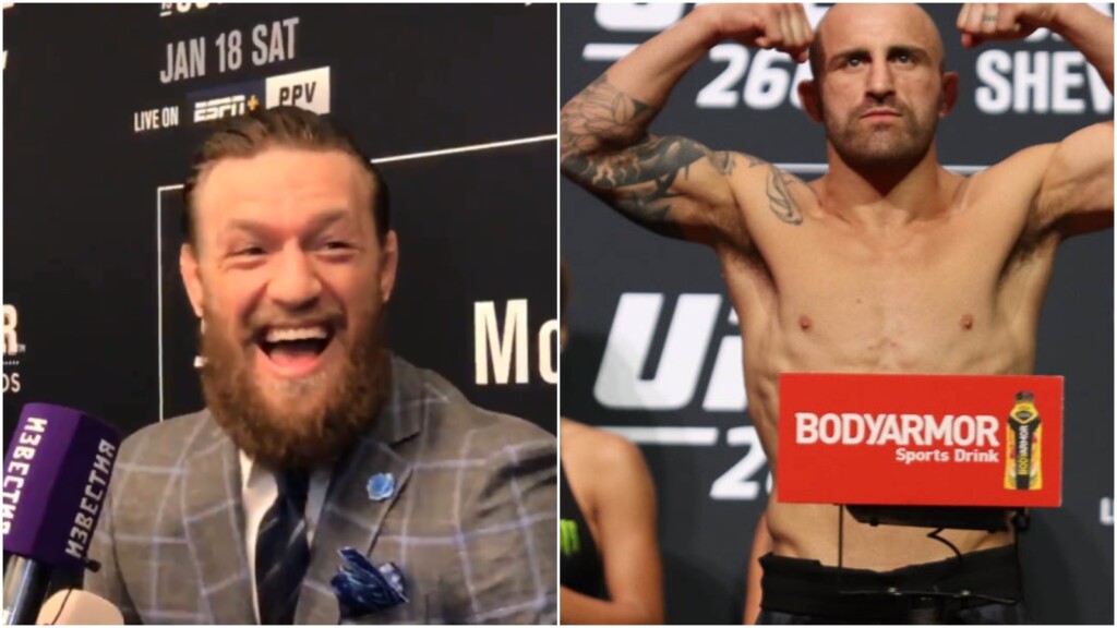 Conor McGregor and Alexander Volkanovski