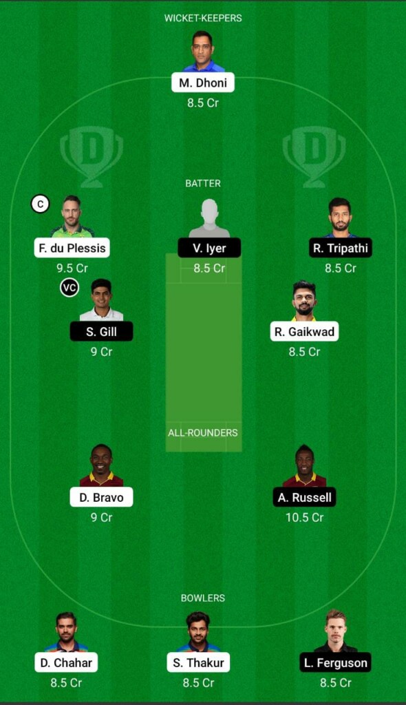 CSK vs KKR Dream11