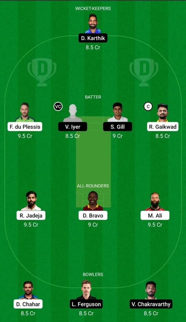 CSK vs KKR Dream11