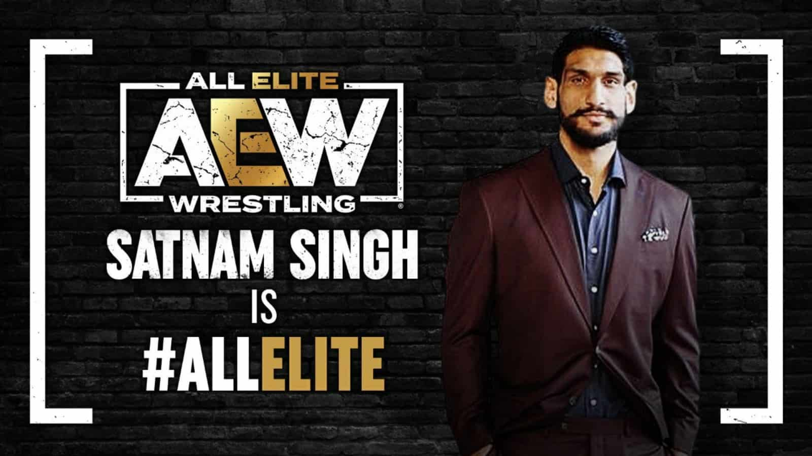 India’s first-ever NBA-drafted player Satnam Singh signs with All Elite Wrestling