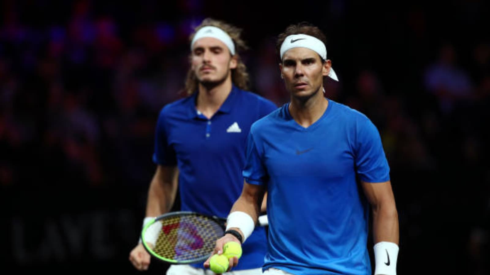 THROWBACK: Rafael Nadal hilariously struggles with hand signals in a doubles match partnering Stefanos Tsitsipas at 2019 Laver Cup