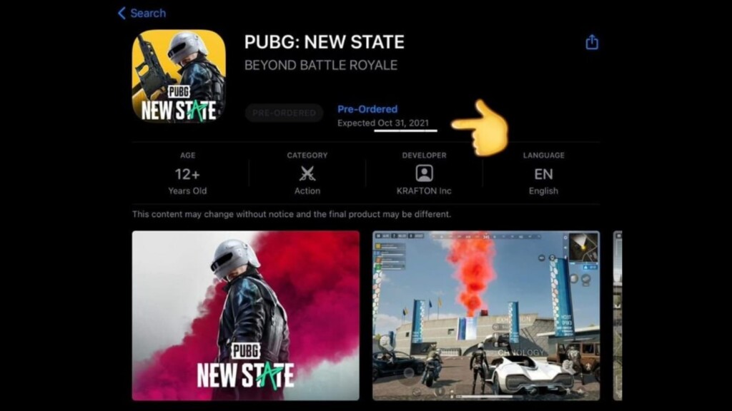 PUBG New State release delayed, as per App Store 