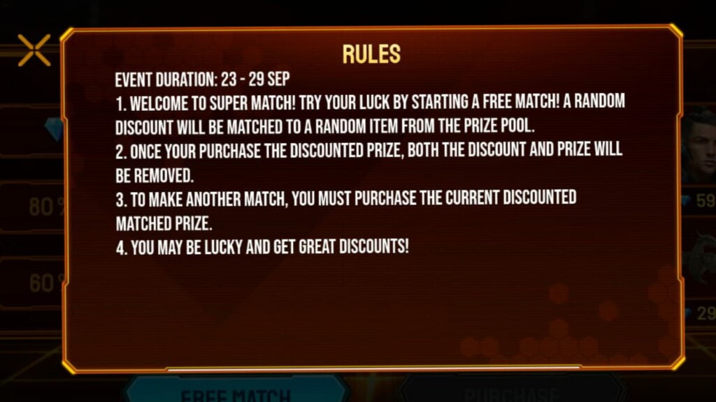 free fire supermatch event