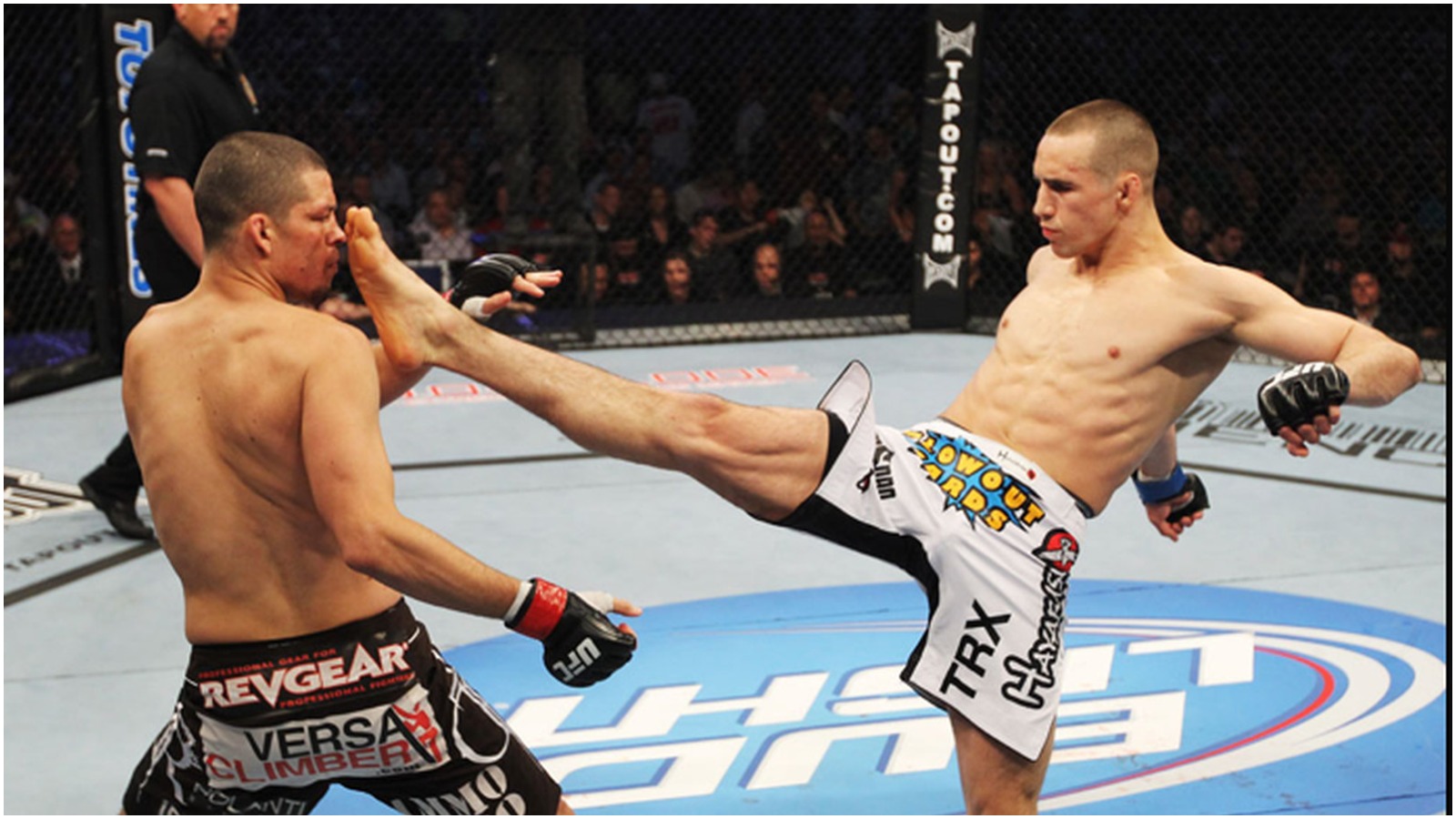 Watch: Rory MacDonald ragdoll Nate Diaz at UFC 129