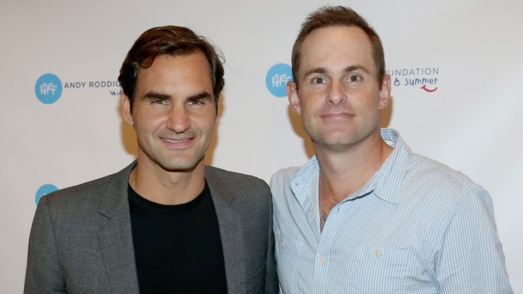 Roger Federer and Andy Roddick