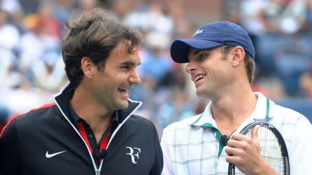 Roger Federer and Andy Roddick