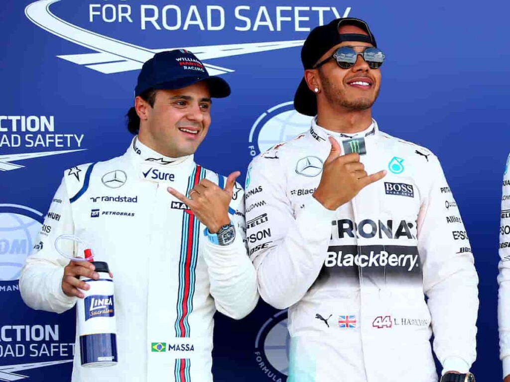 Felipe Massa and Lewis Hamilton