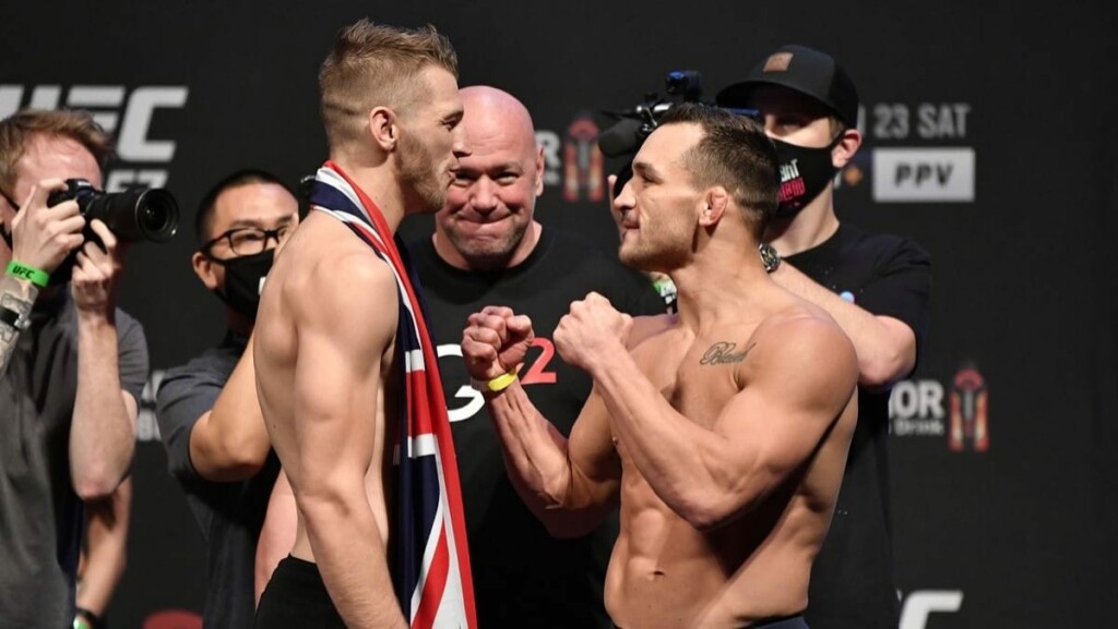 Dan Hooker and Michael Chandler