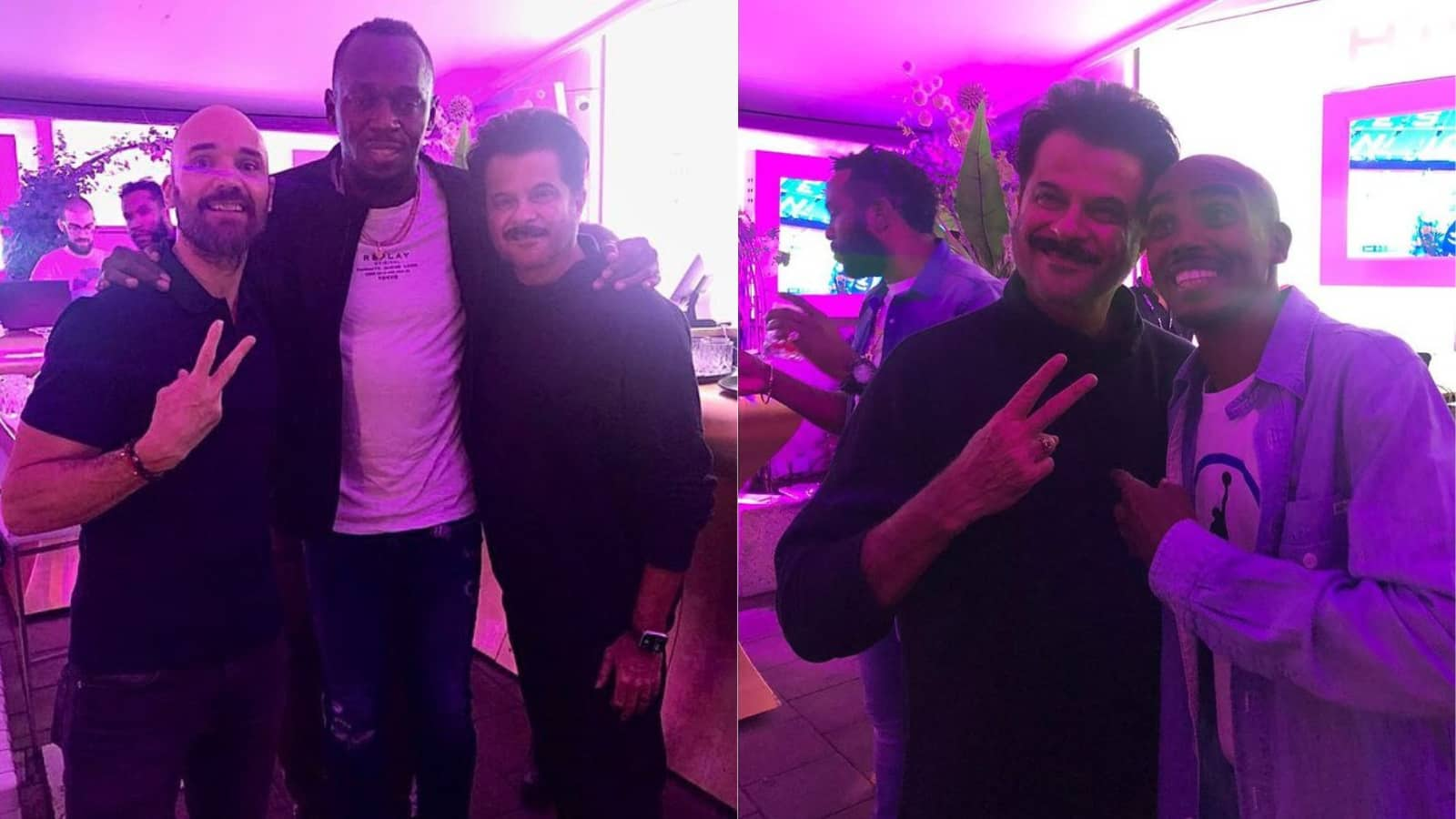 Anil Kapoor enjoying ‘legendary night’ with Usain Bolt and Hussein Mo Farah