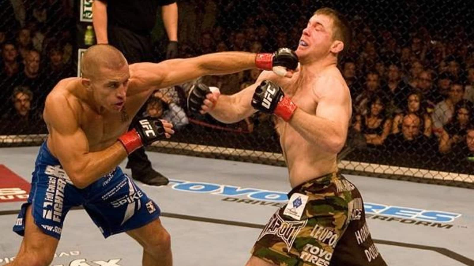 “I was scared to death,” Georges St Pierre talks about his first fight against Matt Hughes at UFC 50