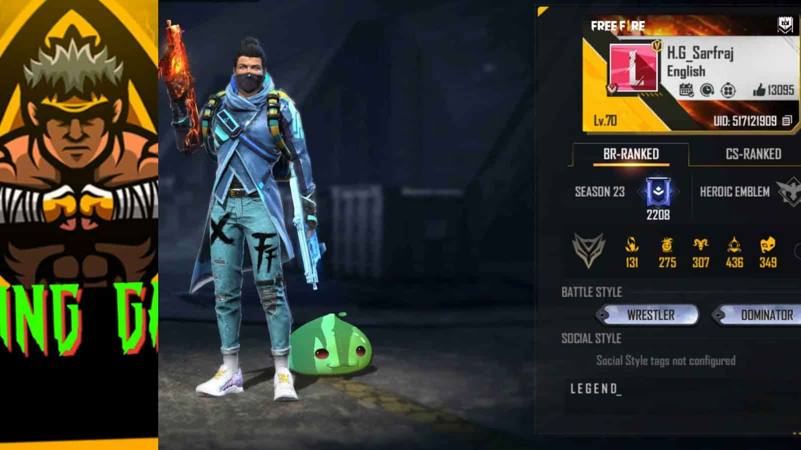 Helping Gamer Free Fire ID, Headshot rate, Monthly income and more revealed for September 2021