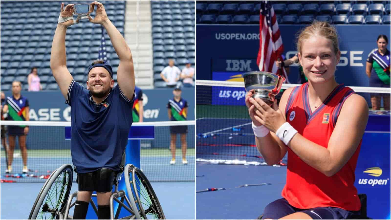 Dylan Alcott and Diede de Groot complete Golden Slams with victories at the US Open 2021