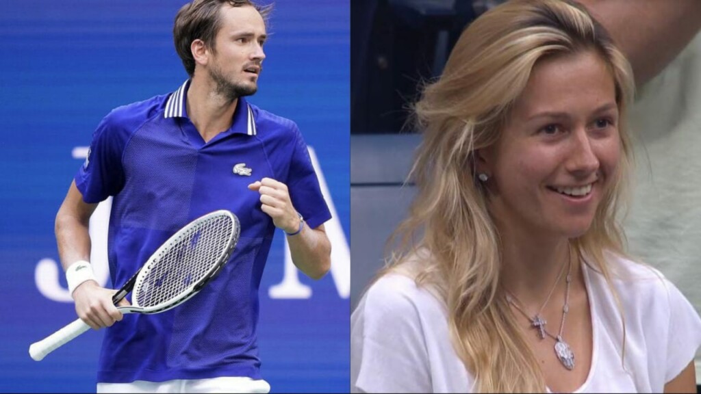 Daniil Medvedev and his wife