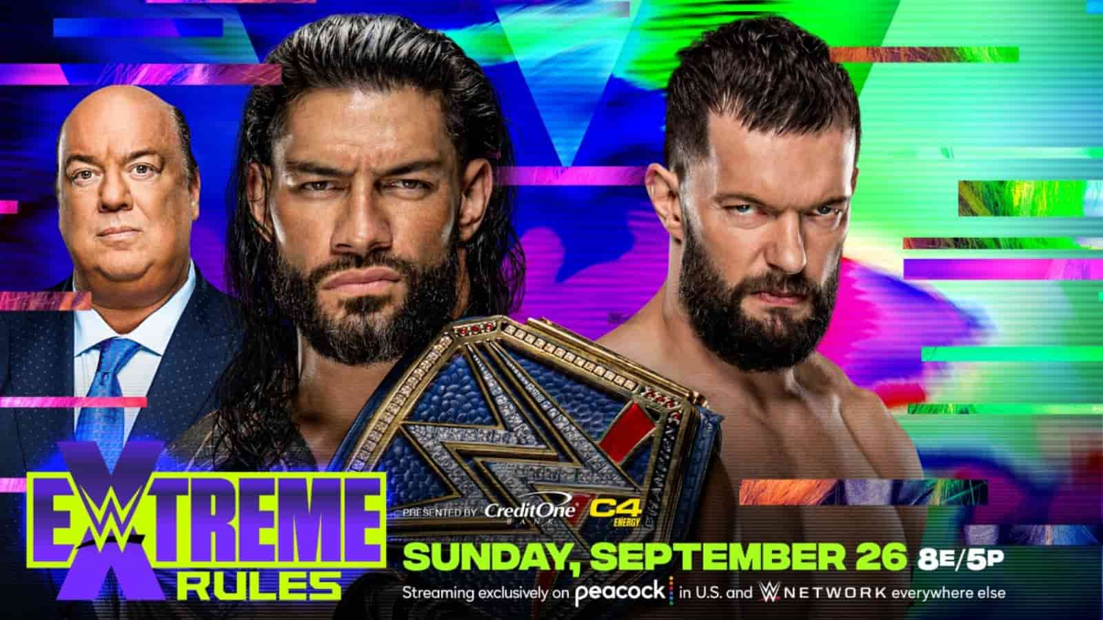 Universal Champion Roman Reigns to face Finn Balor at Extreme Rules 2021