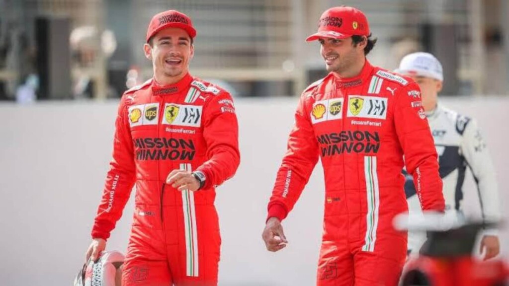 Charles Leclerc and Carlos Sainz