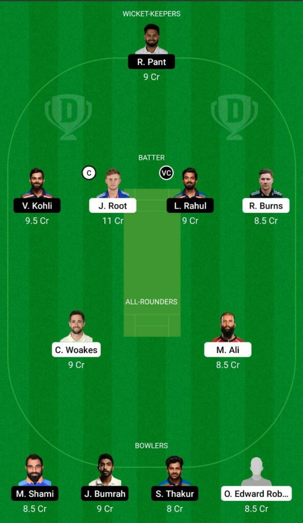 ENG vs IND Dream11