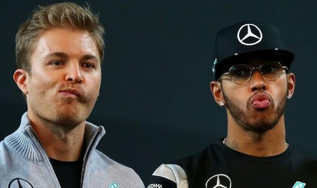 Nico Rosberg and Lewis Hamilton