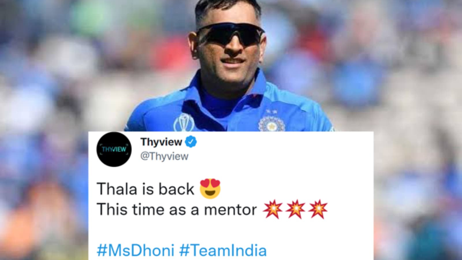 T20 World Cup: “Thala is back” – Twitterati erupts in joy as MS Dhoni makes a comeback in the Indian dressing room in new avatar