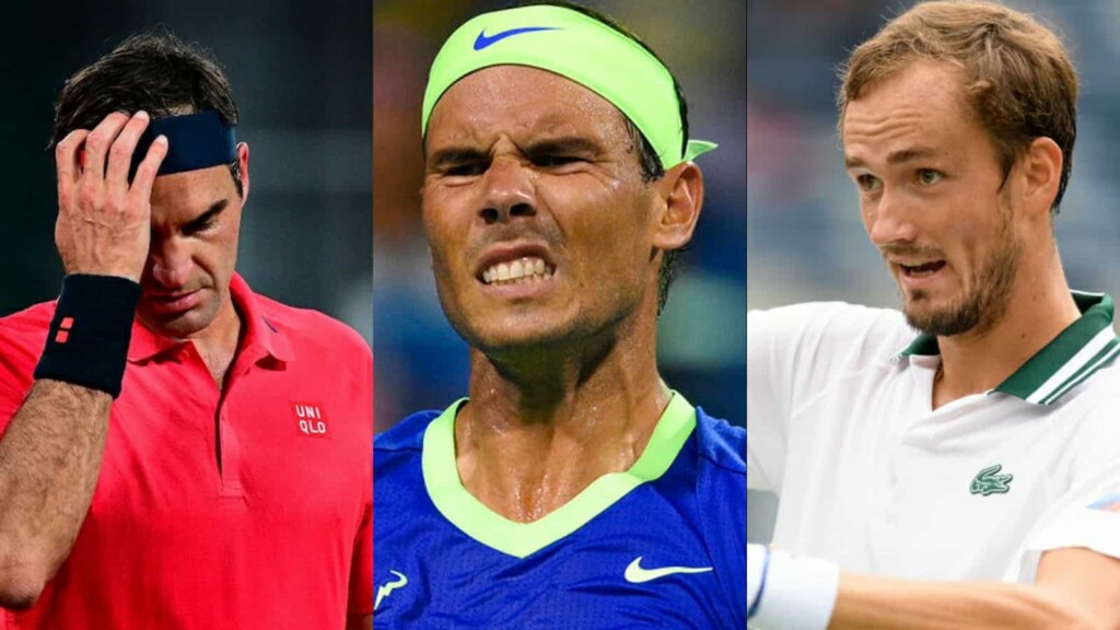 Roger Federer, Rafael Nadal, Daniil Medvedev