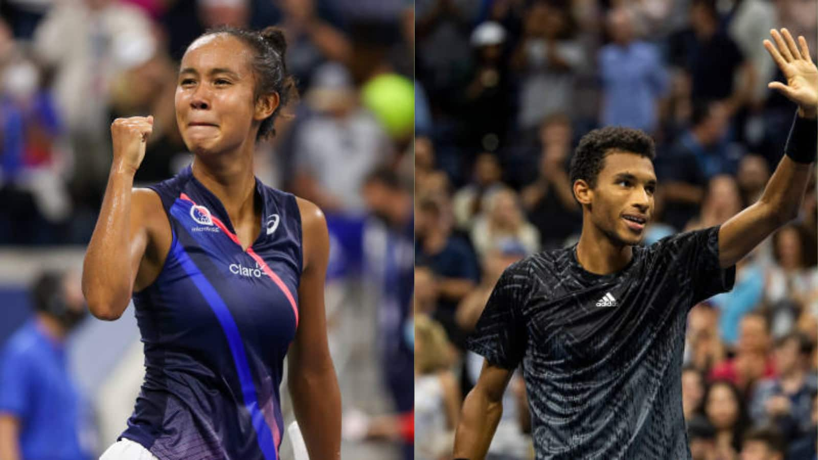 ‘Never thought a little girl and a boy from Montreal will reach the semifinals of the US Open at the same time,’ says Felix Auger Aliassime