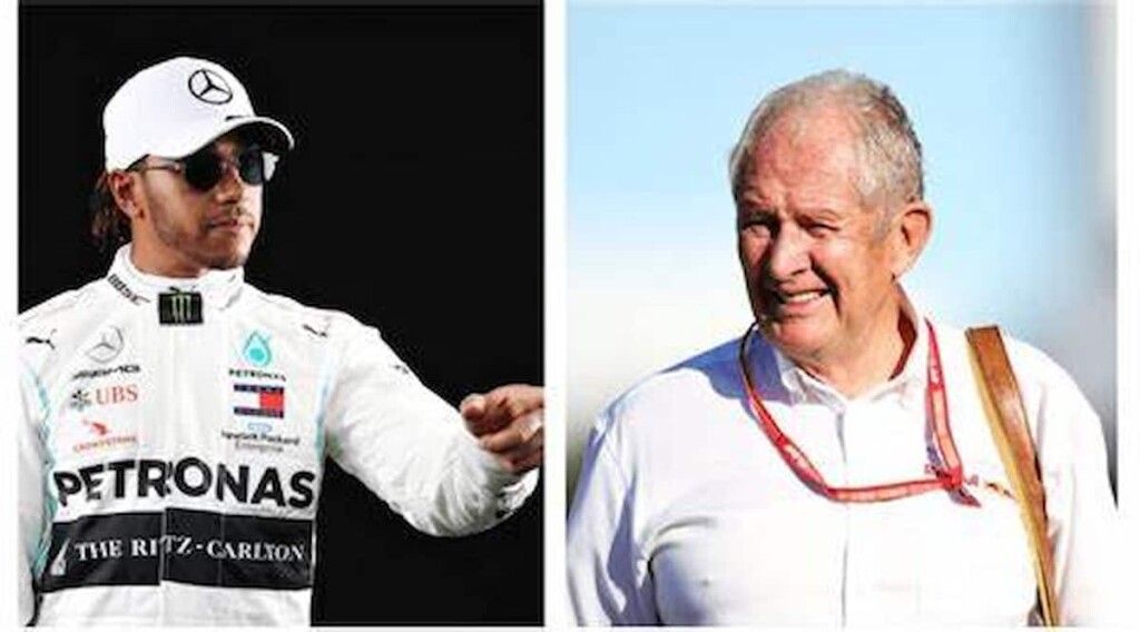 Lewis Hamilton and Helmut Marko