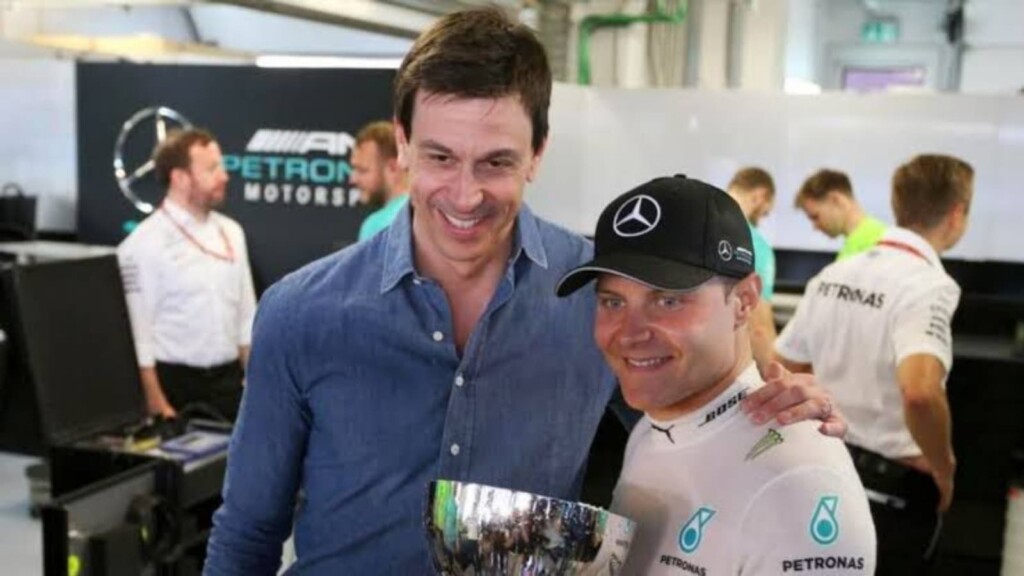 Valtteri Bottas with Toto Wolff