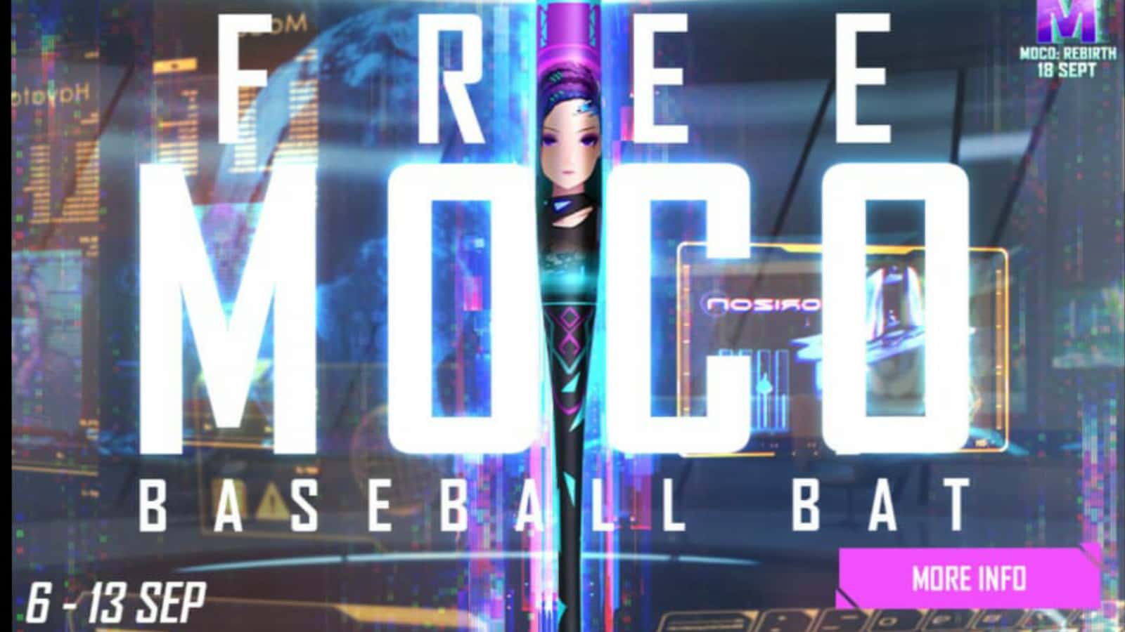 How to get Moco Baseball bat skin in Free Fire for free!