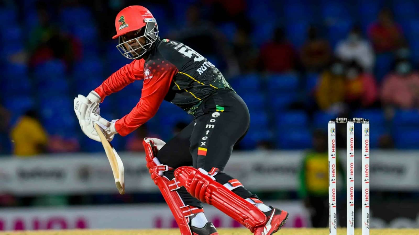 WATCH: CPL 2021 – Sherfane Rutherford loses his cool after being run out against St Lucia Kings