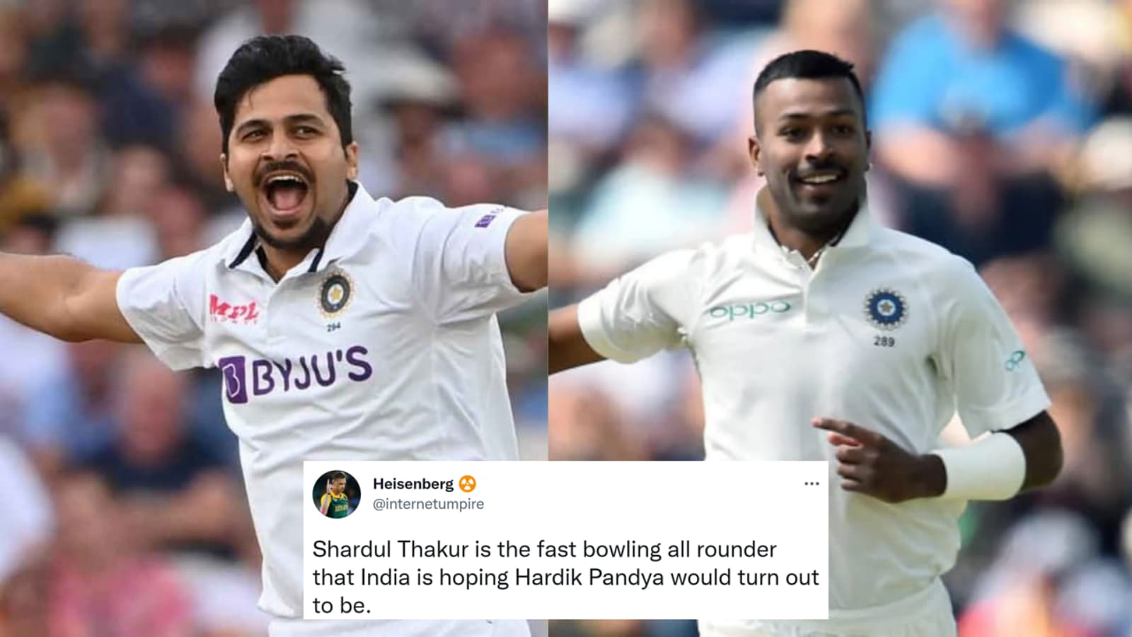 ENG vs IND: ‘Call Hardik Pandya he’ll give you number of Shardul Thakur’ Twitter reacts as Shardul Thakur smashes another fifty