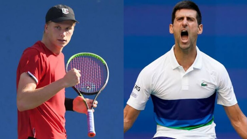 Jenson Brooksby and Novak Djokovic