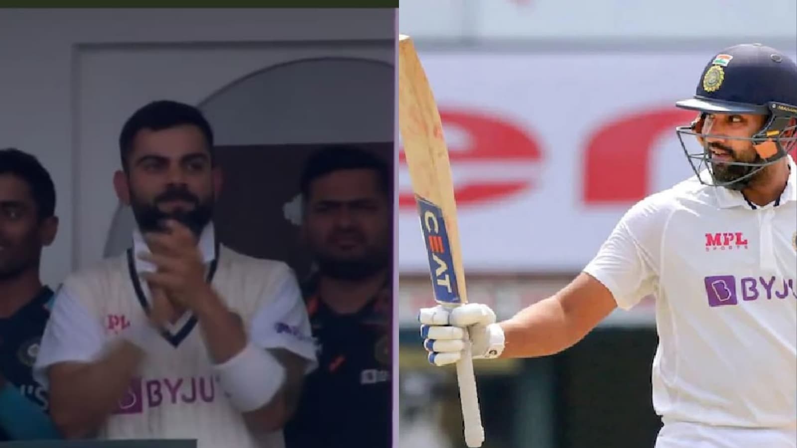 Watch: Virat Kohli and dressing room all smiles as Rohit Sharma gets 1st overseas ton