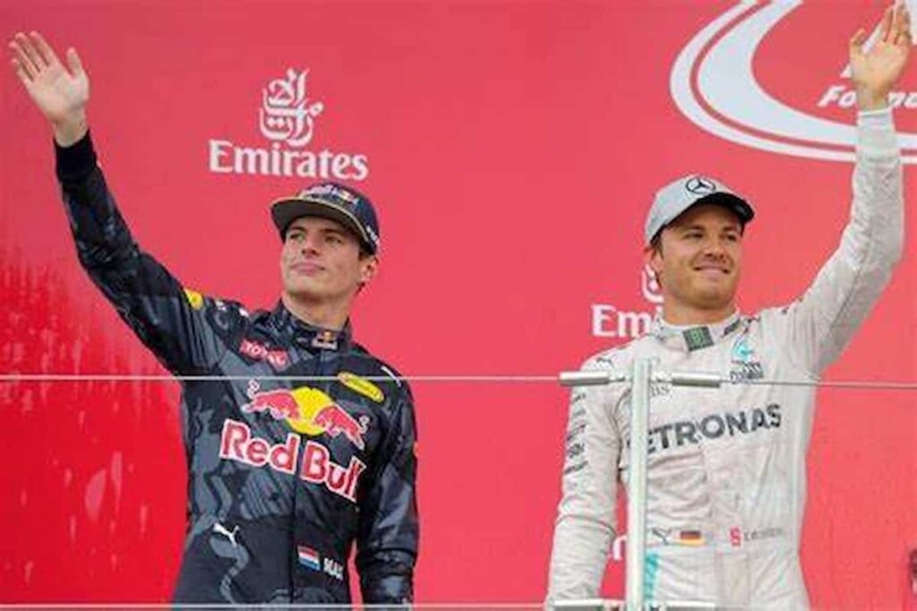 Nico Rosberg and Max Verstappen