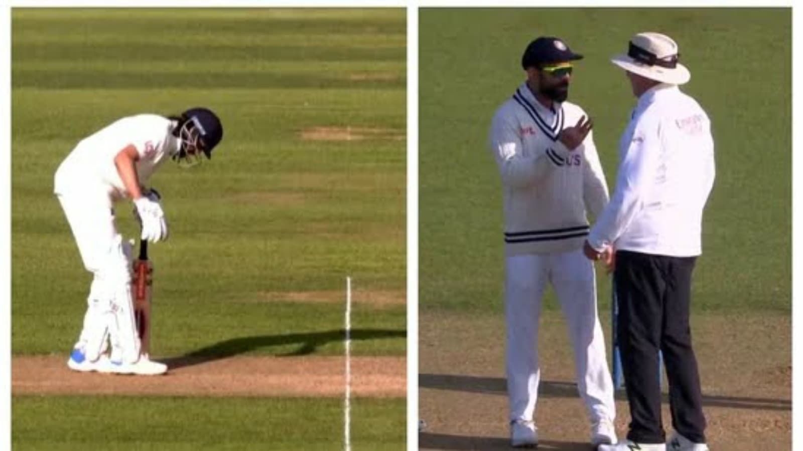 WATCH: ENG vs IND – Virat Kohli argues with umpires as Haseeb Hameed marks his guard close to the forbidden area