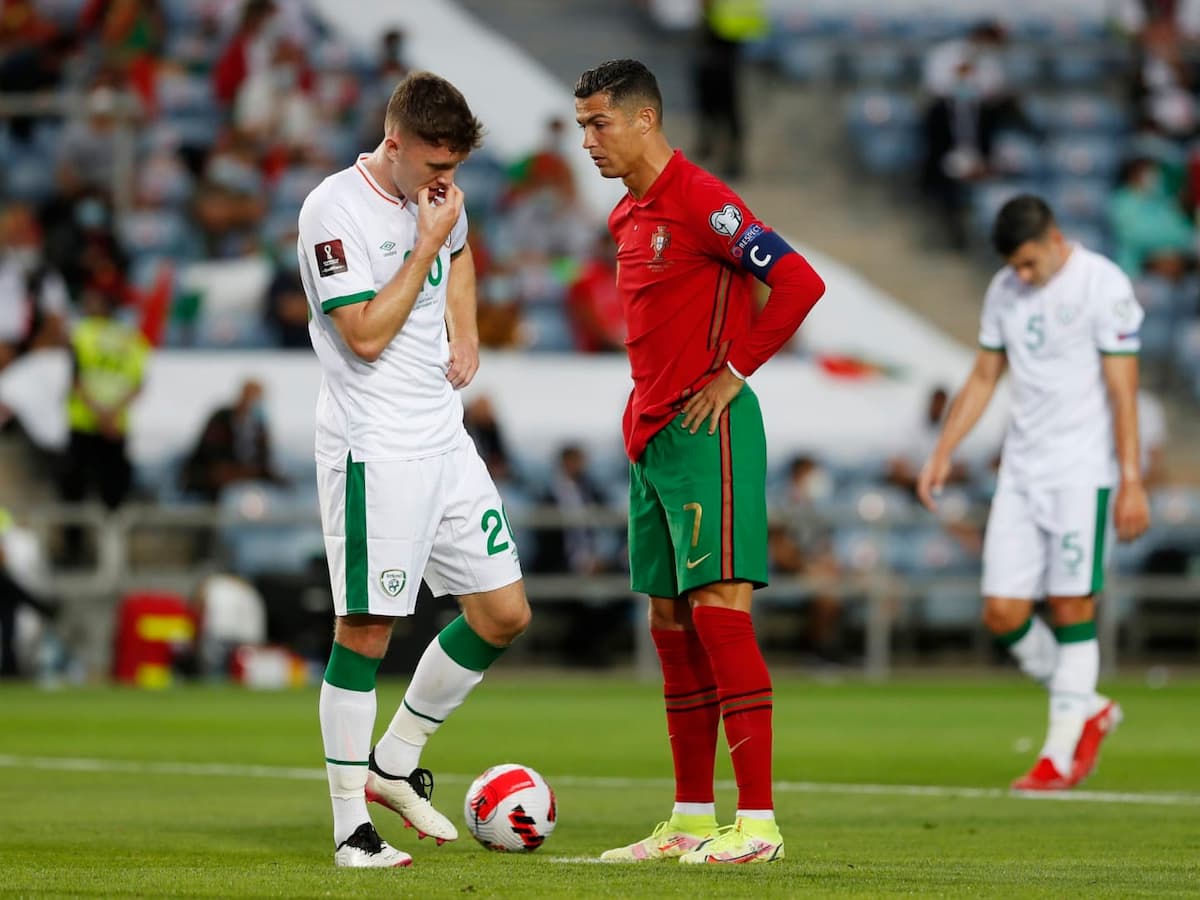 WATCH: Cristiano Ronaldo slaps Irish defender before missing a penalty for Portugal