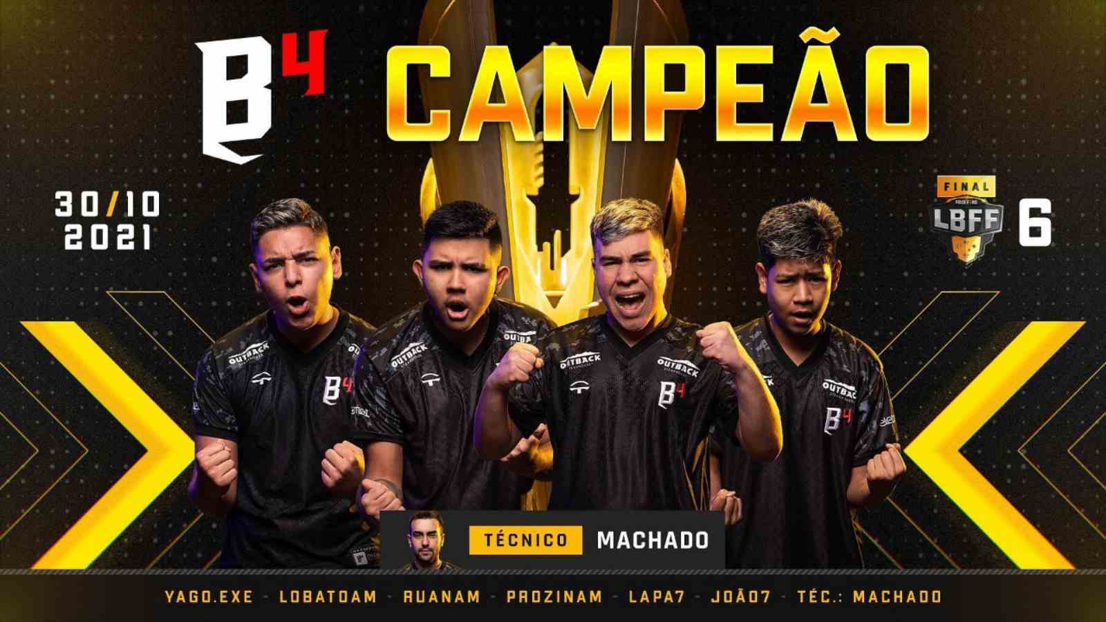 B4 Esports Crowned New Champions Of Liga Brasileira de Free Fire (LBFF) 6