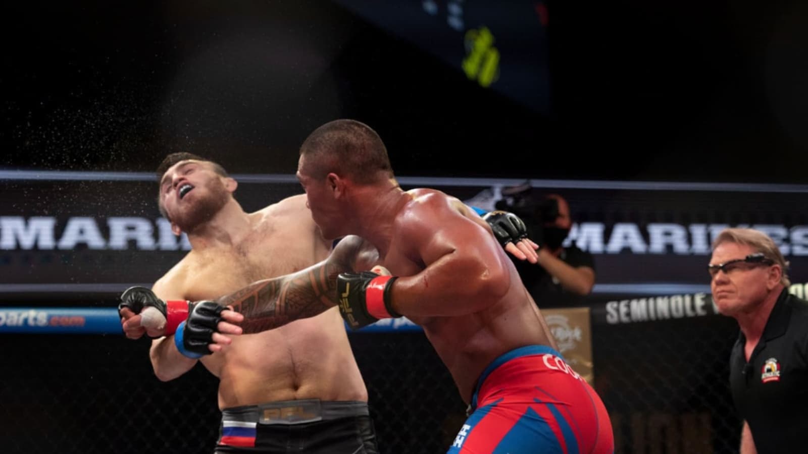 Twitter reacts as Ray Cooper III knocks Magomed Magomedkerimov out cold to win the PFL Welterweight Championship 2021