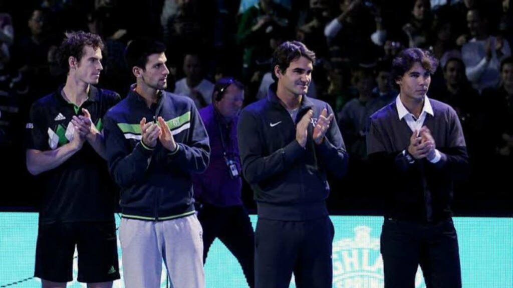 Andy Murray, Novak Djokovic, Roger Federer and Rafael Nadal