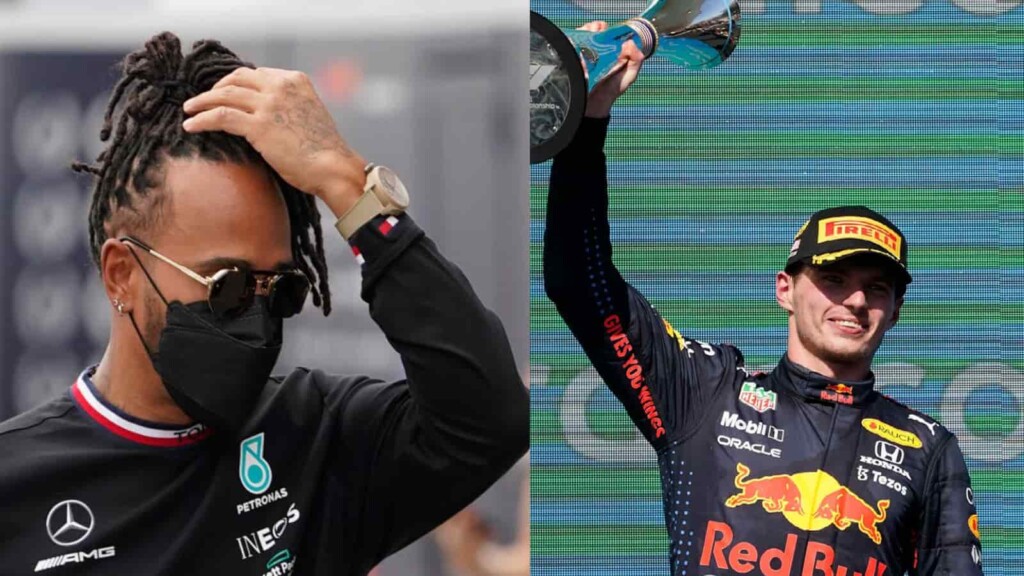 Lewis Hamilton and Max Verstappen