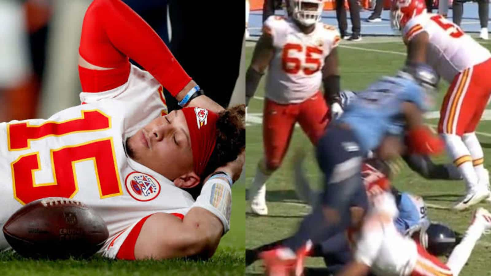 Twitter Reacts To Patrick Mahomes’ Brutal Head Injury In The Game Against Titans