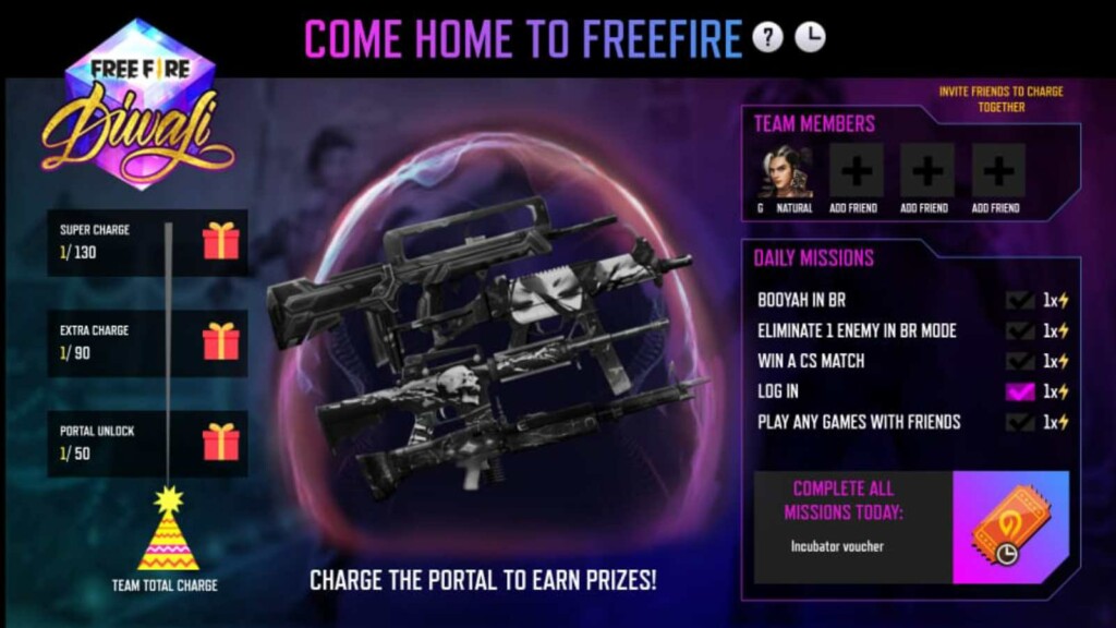 Come home to free fire event