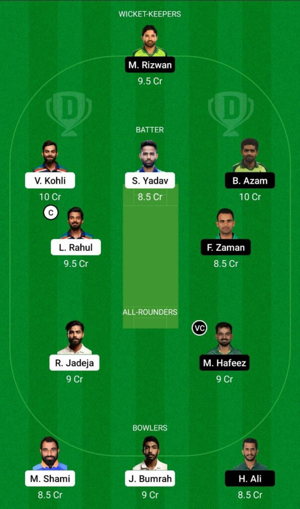 IND vs PAK Dream11